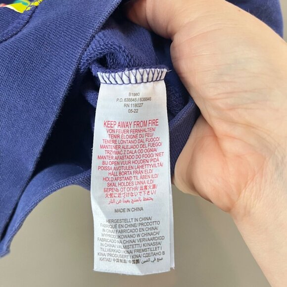 Mini Boden Glow in the Dark Space Themed Long Sleeve Sweatshirt 2-3Y 98cm Blue C - Picture 3 of 5